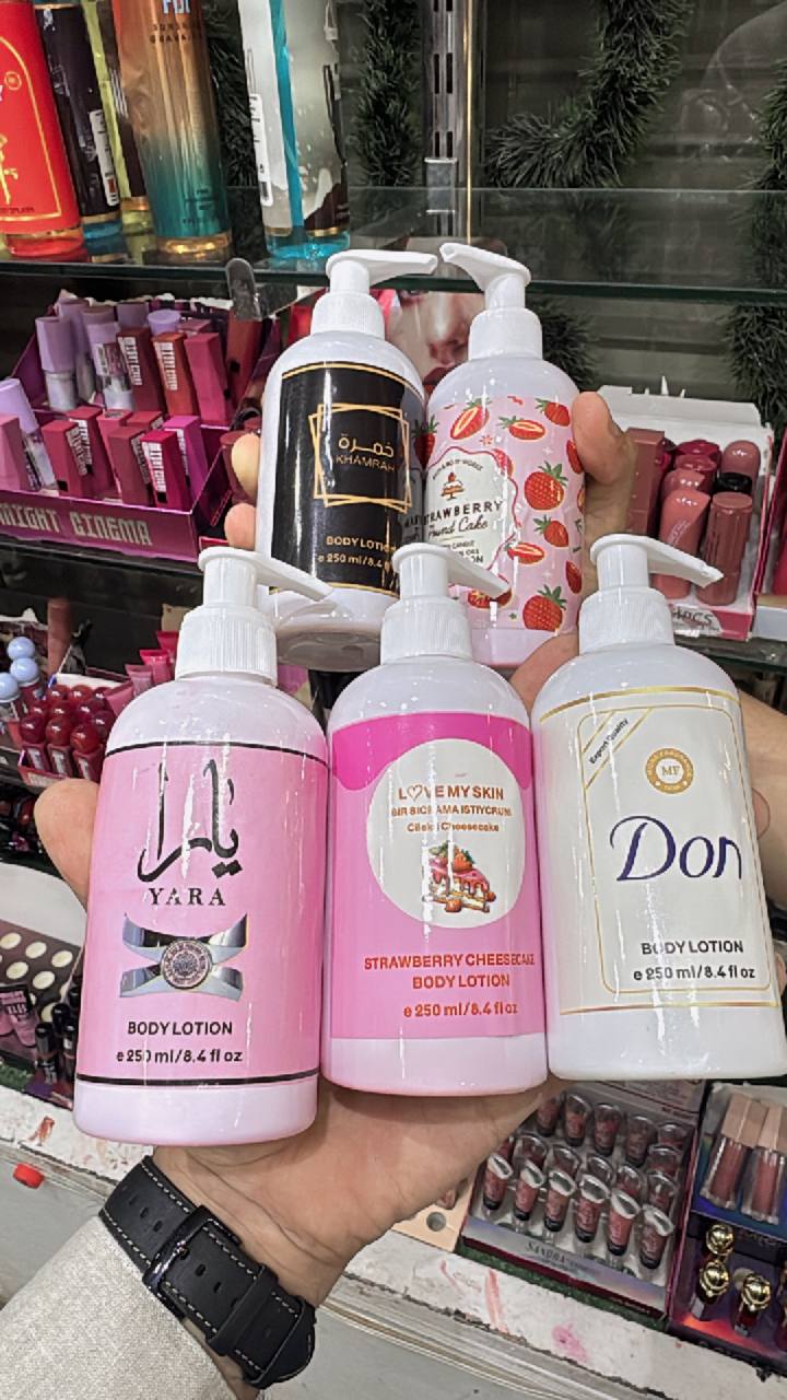 عرض ٥ لوشن ترندات كلهم ب١٣٥ج بسسس